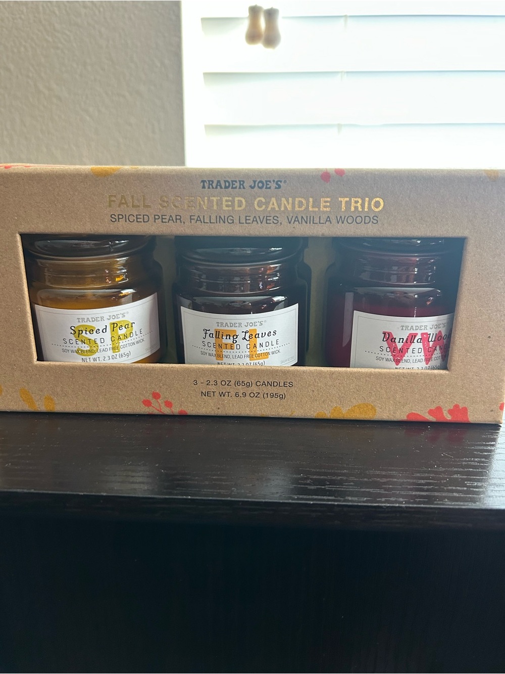 Trader Joeβs fall scented candle trio